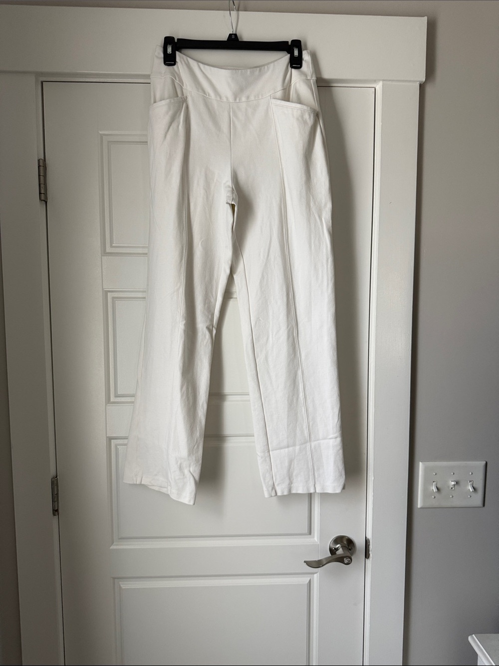 Cato White Wide-Leg Pants